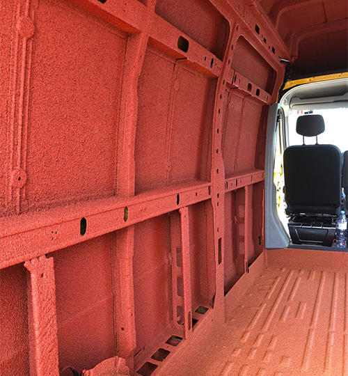 KliuCork® Deutschland Sprühkork – ökologische Korkbeschichtung als Korkfarbe für Wohnmobile, Camper, Vans und Tiny Houses zur Dämmung und Oberflächenschutz.